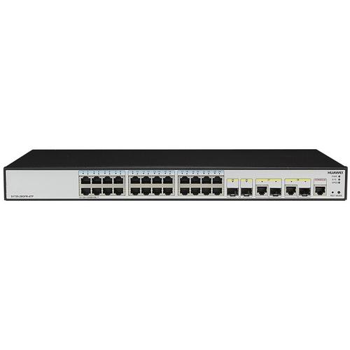 华为huaweis172028gfr4tp24口全千兆智能网管交换机